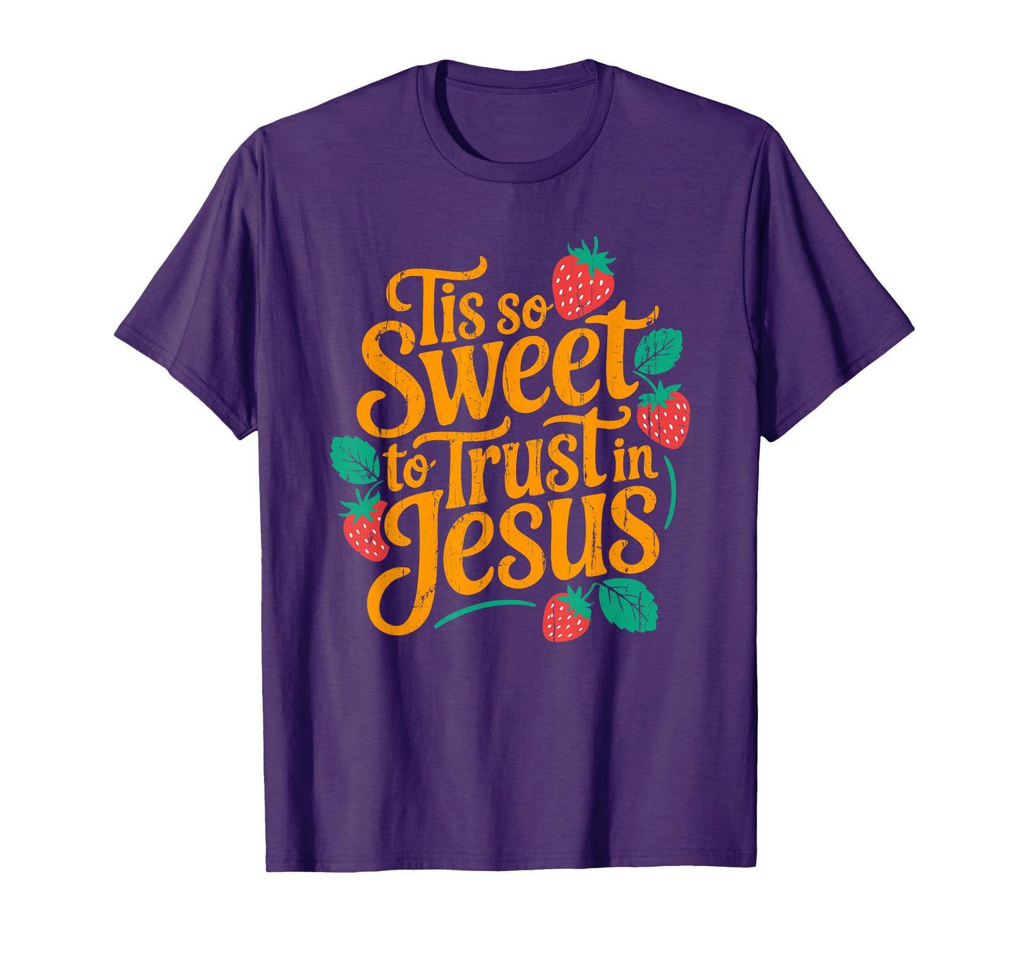Tis So Sweet To Trust In Jesus, Retro Summer T-Shirt