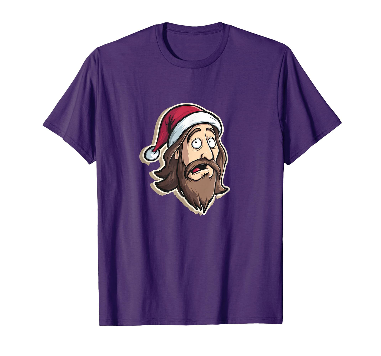Cool Jesus Emblem in Christmas Look T-Shirt