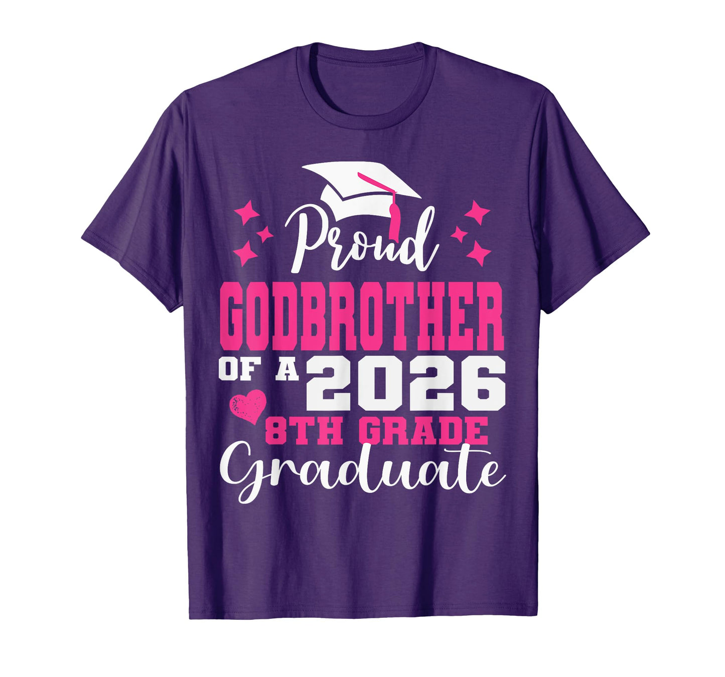 Proud Godbrother of 2026 8th Grade Graduate Middle School T-Shirt