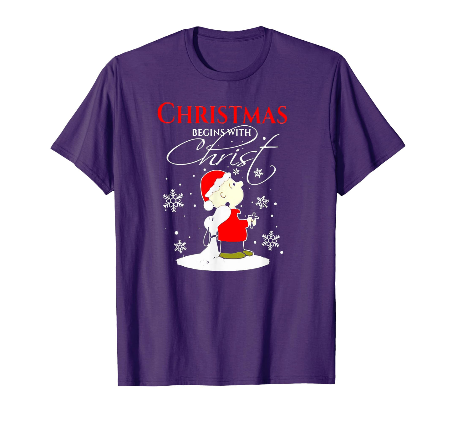 Christmas Begins With Christ Xmas Gift Holiday costume T-Shirt