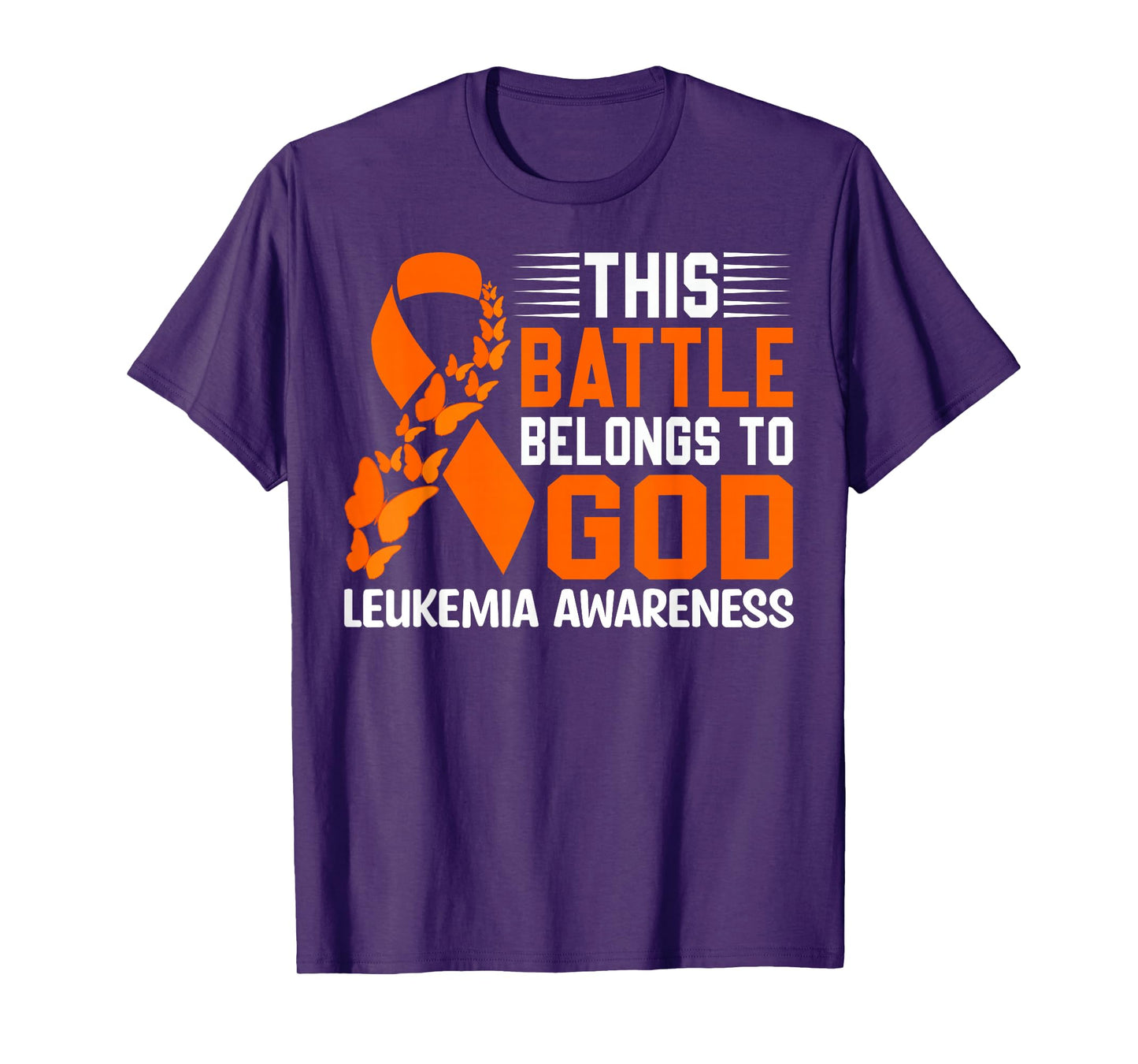 Childhood Leukemia Fighters Orange Ribbon Awareness T-Shirt