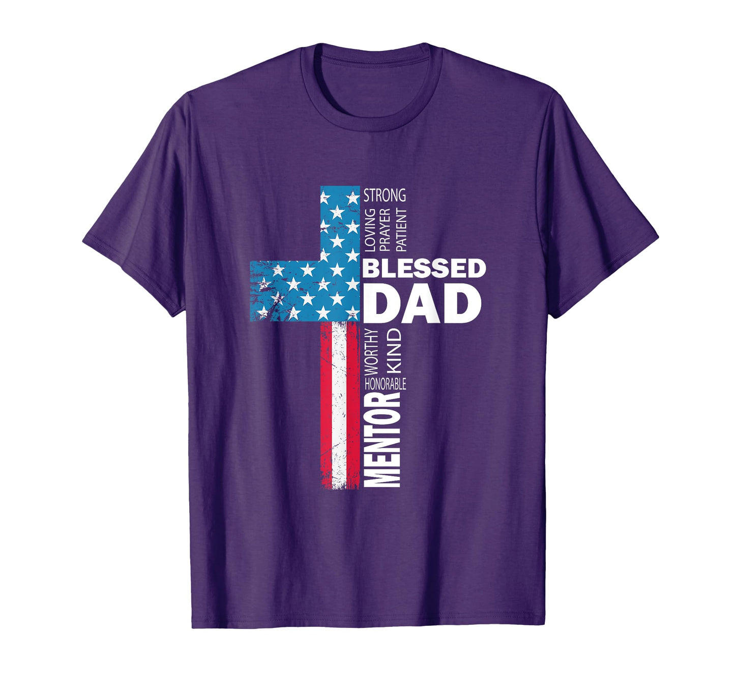 Christian Blessed Dad Cross fathers day T-Shirt