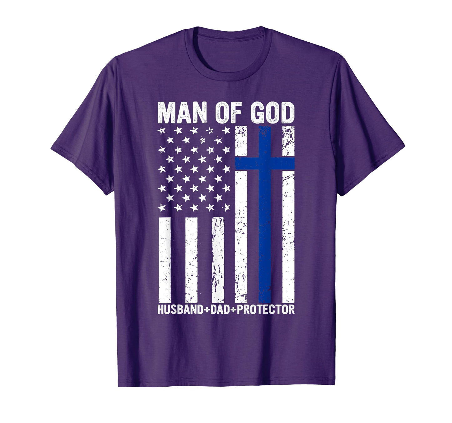 Christian Lovers Man of God Dad Jesus Faith Man of God Dad T-Shirt