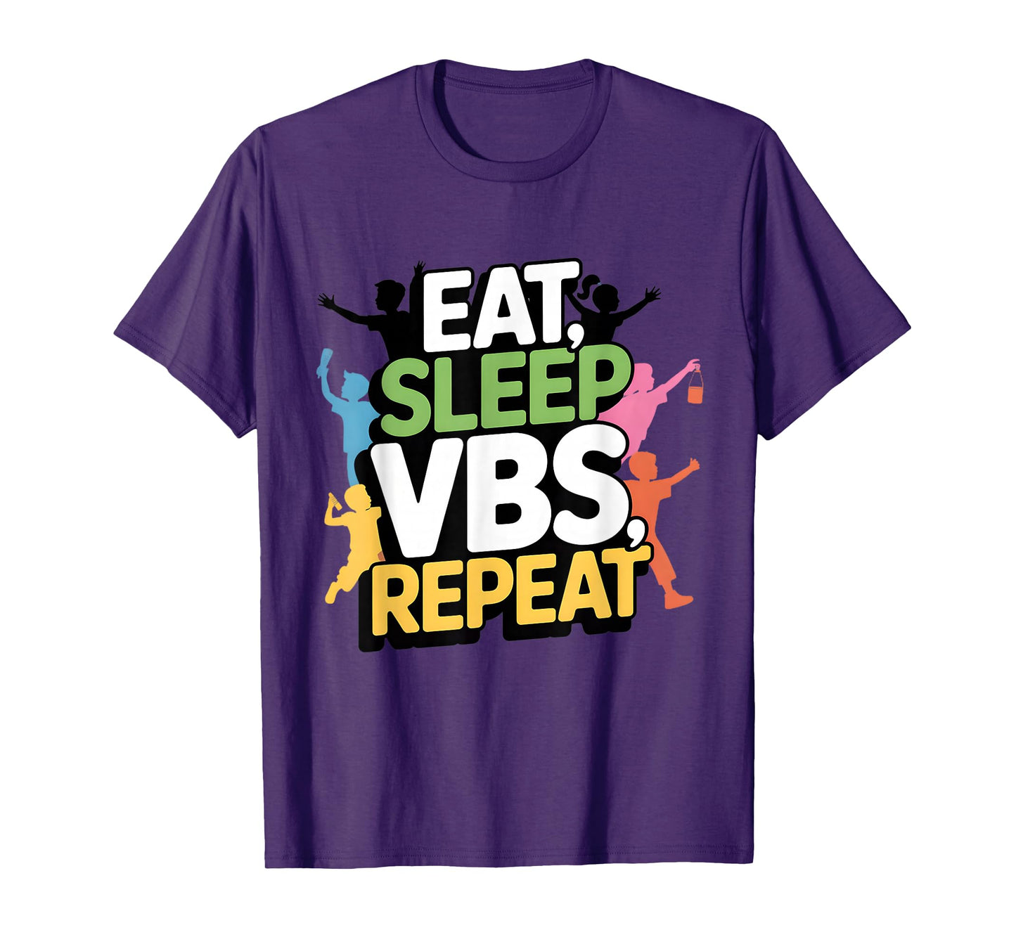Eat Sleep VBS Repeat Vacation Bible School Design T-Shirt
