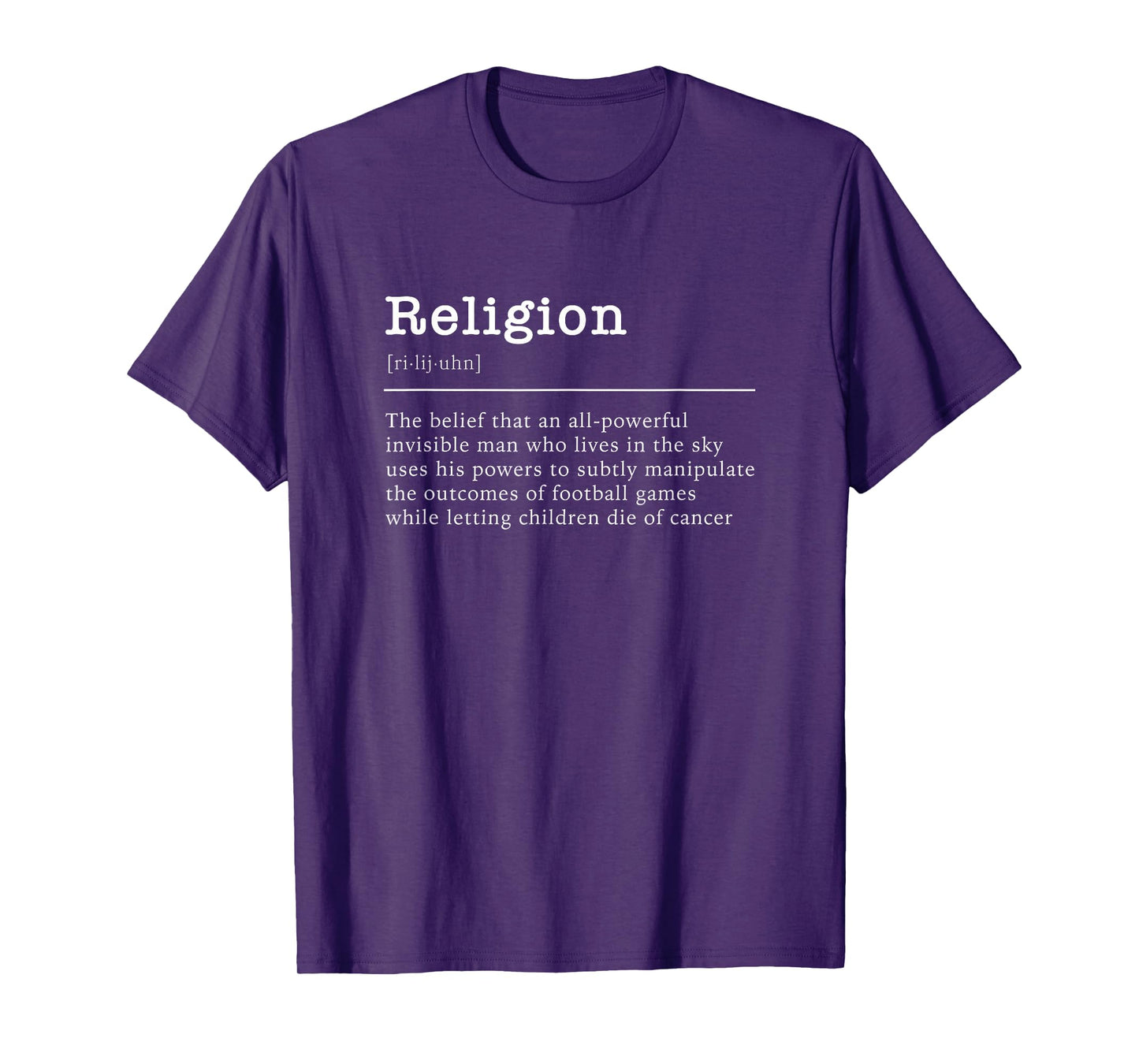 Religion Definition: Invisible Man Who Lives in The Sky T-Shirt