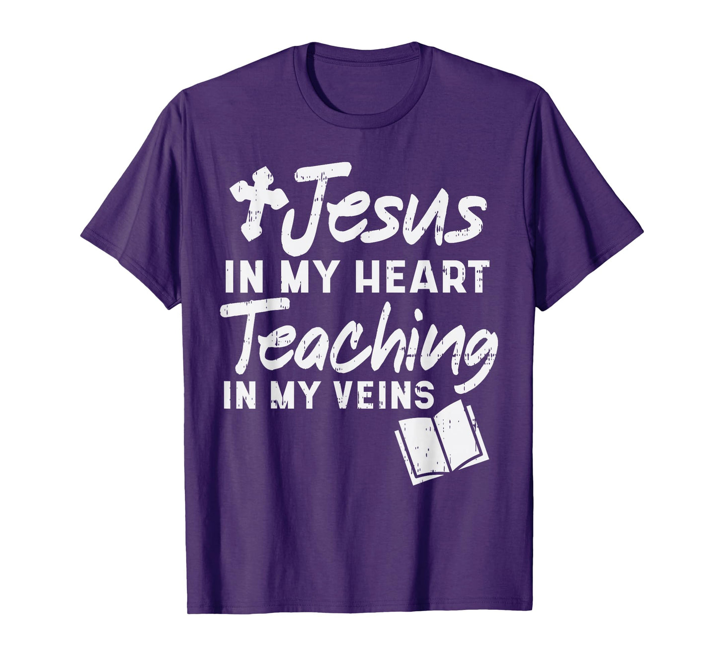 Jesus Heart Teaching Veins Teacher God Faith Christian Gift T-Shirt