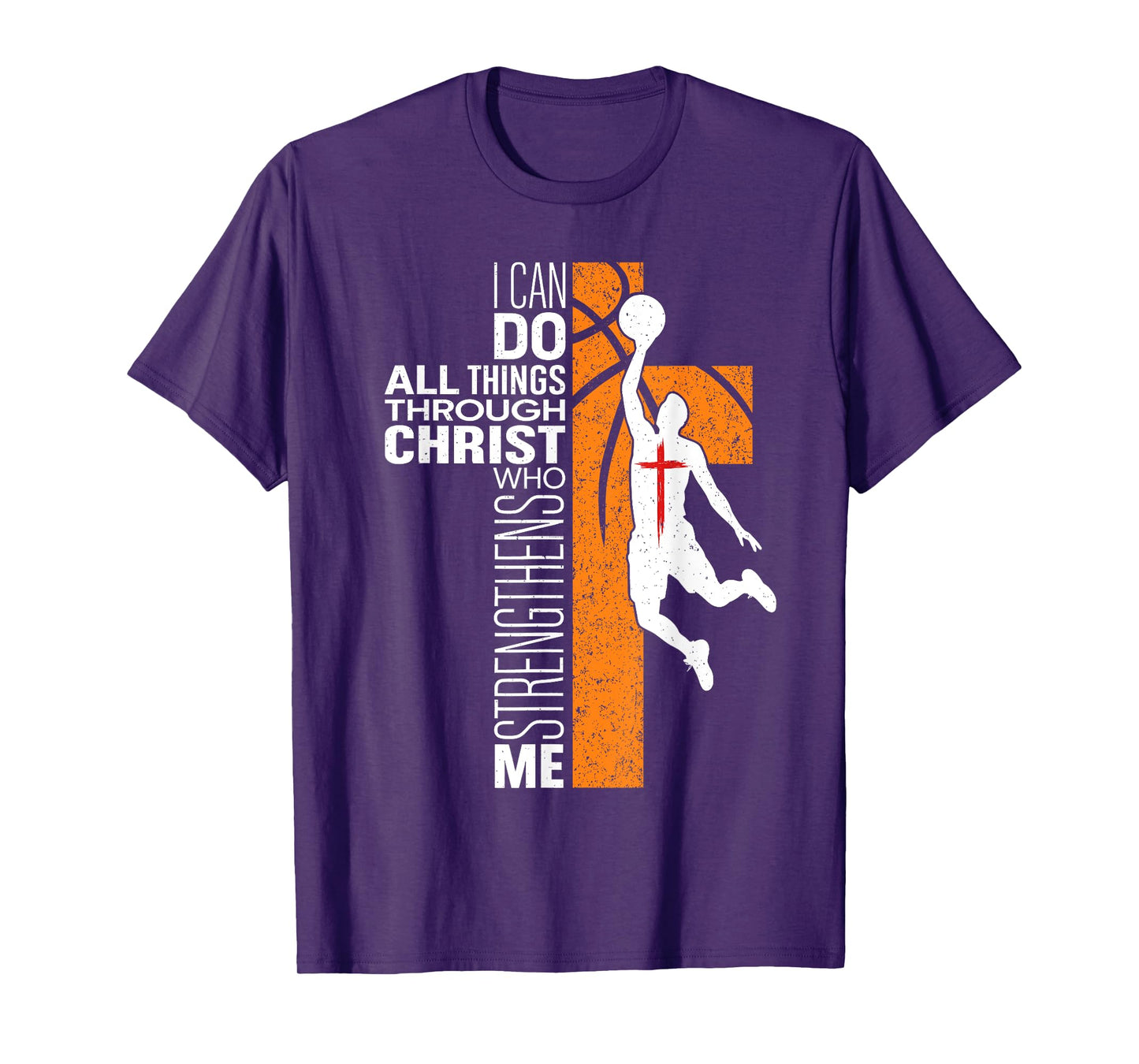 Philippians 4:13 Christian Basketball Religious Bible Verse T-Shirt