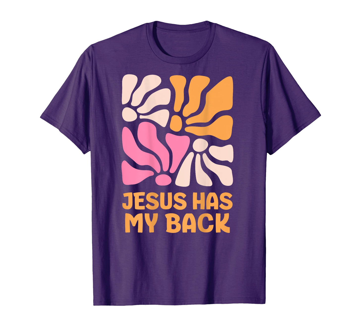 Jesus has my back kids boho Christian girls T-Shirt