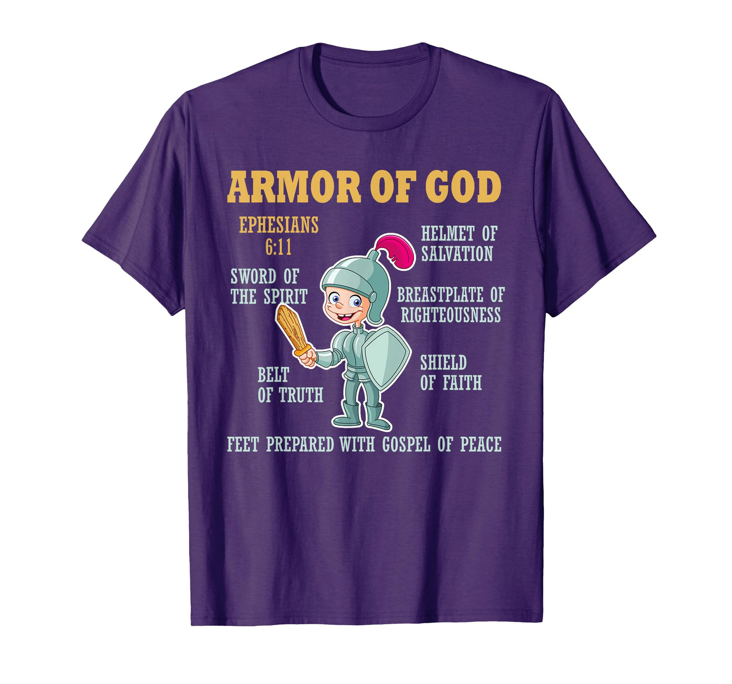 Put On The Full Armor Of God Bible Chapters For Kids T-Shirt