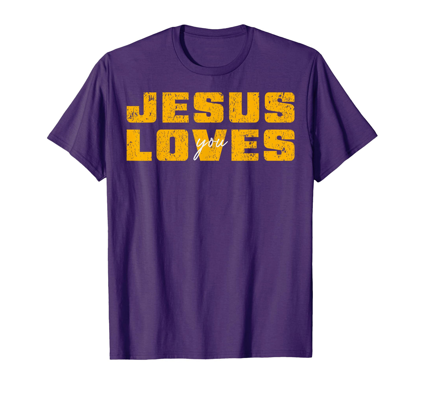 Jesus Loves You Christian Men Women Boys Kids T-Shirt