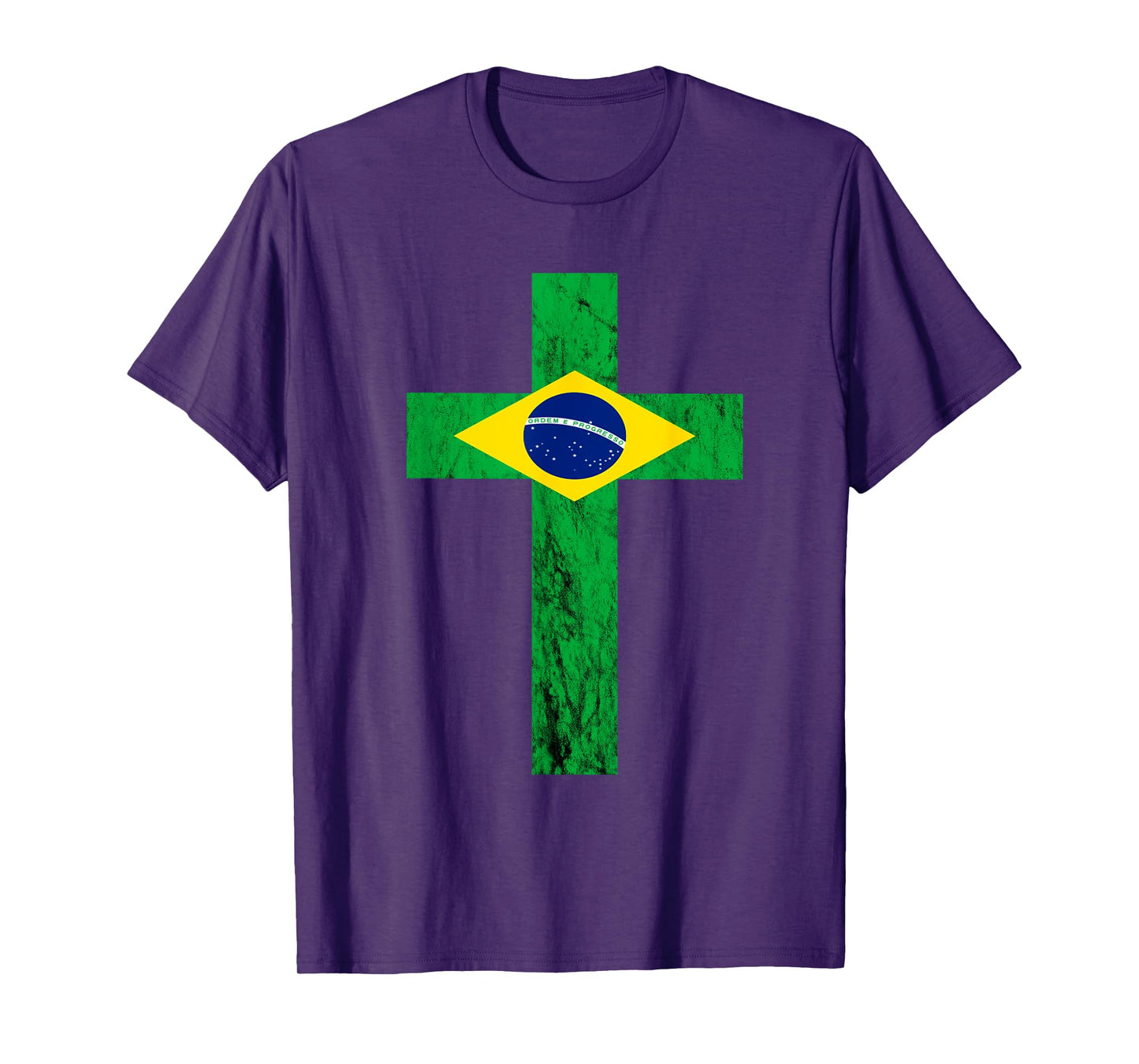 Brazil Jesus Christ Cross Brazilian Faith Christians T-Shirt