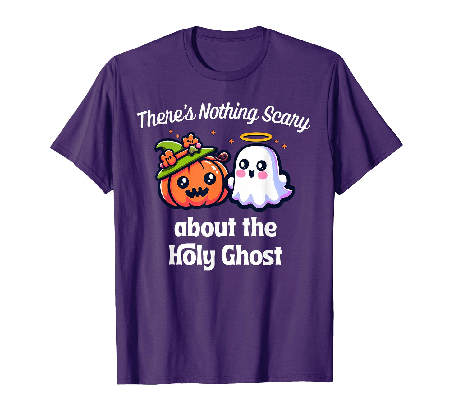 Christian Holy Ghost Halloween Nothing Scary Christian Jesus T-Shirt
