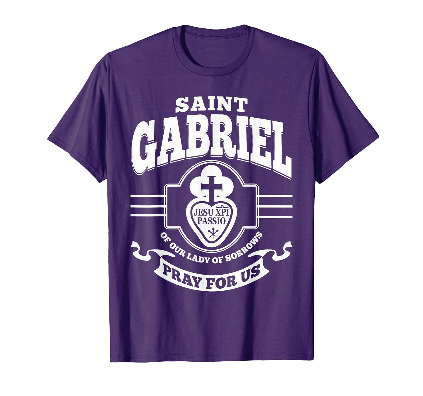 St Gabriel of Our Lady of Sorrows Passionist Catholic Saint T-Shirt