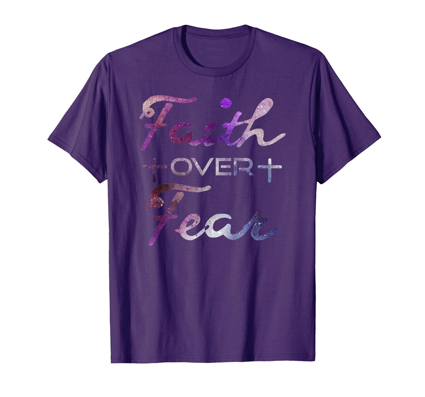 Faith Over Fear T-Shirt Christian Inspiration Bible Quote