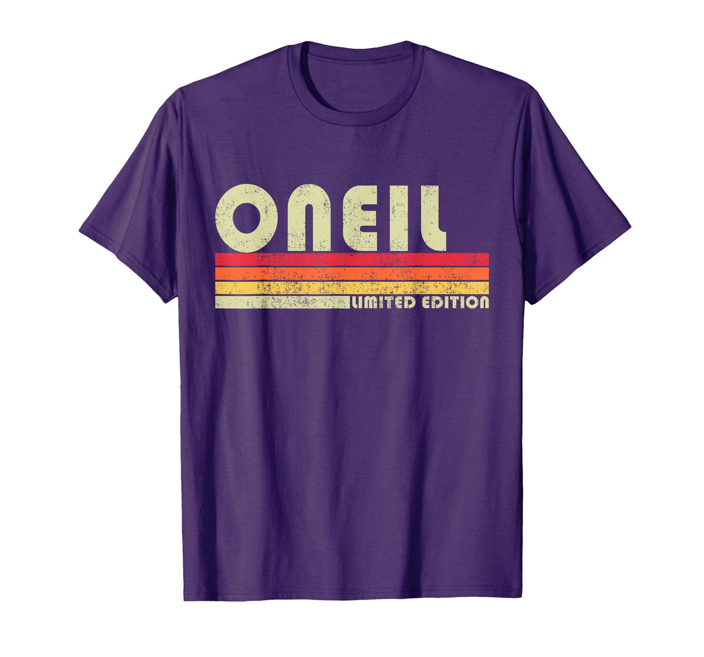 ONEIL Surname Funny Retro Vintage 80s 90s Gifts Men Women T-Shirt