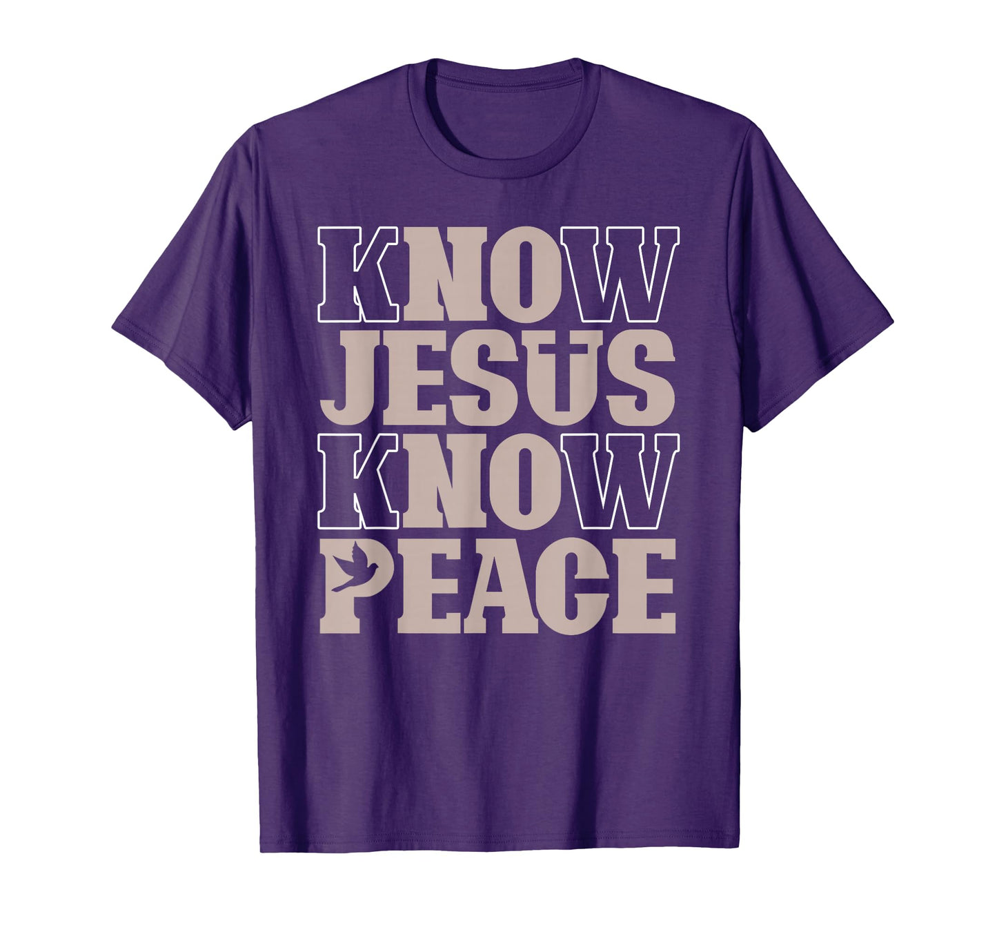 Know Jesus Know Peace Religion God Church Christian T-Shirt