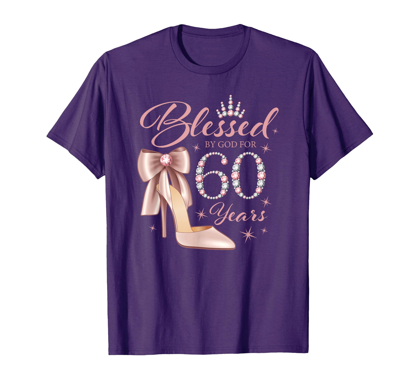60th Birthday. Blessed by God T-Shirt