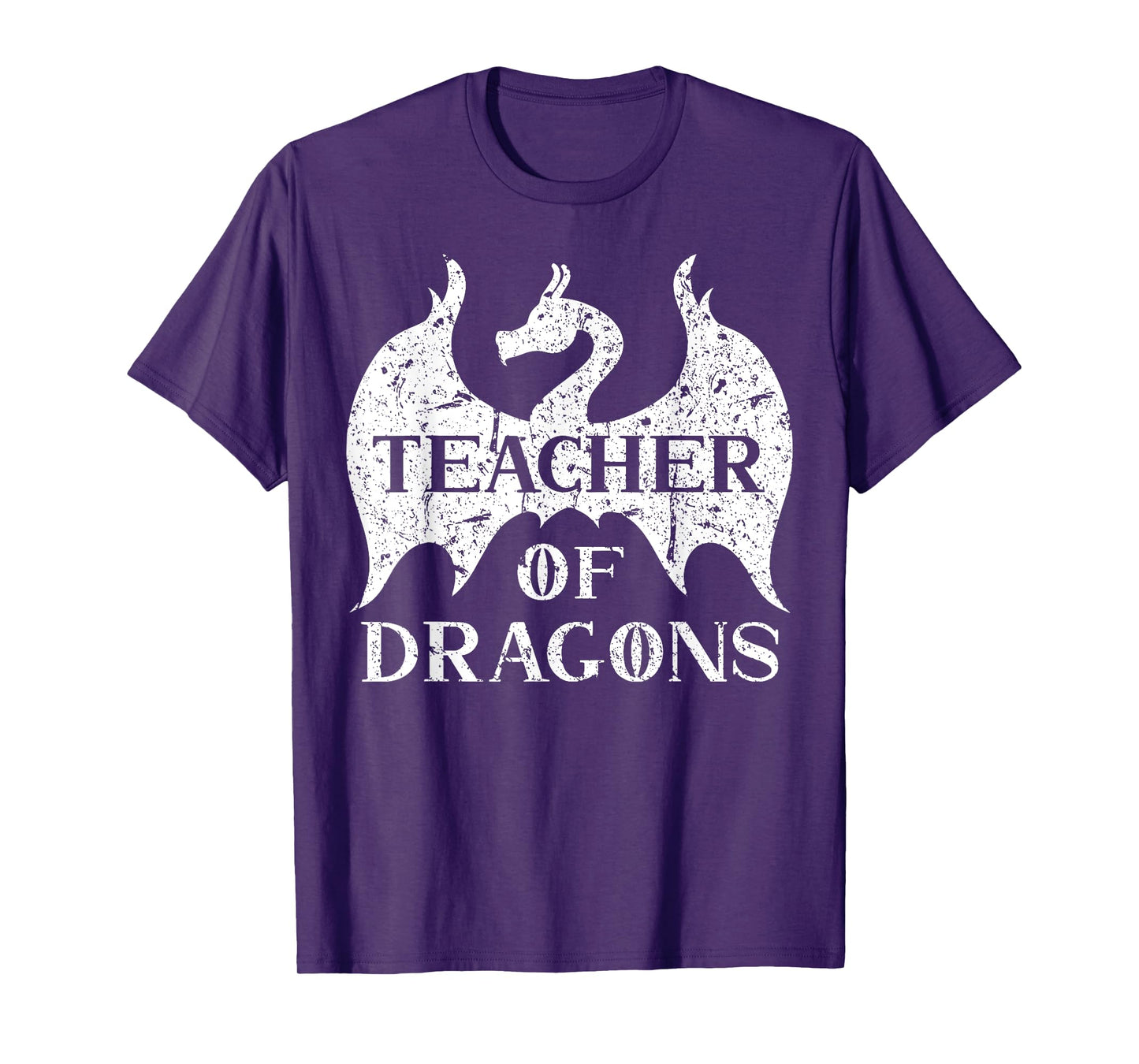 Vintage Teacher Of Dragons Funny Quotes Teacher Student T-Shirt for Men Women