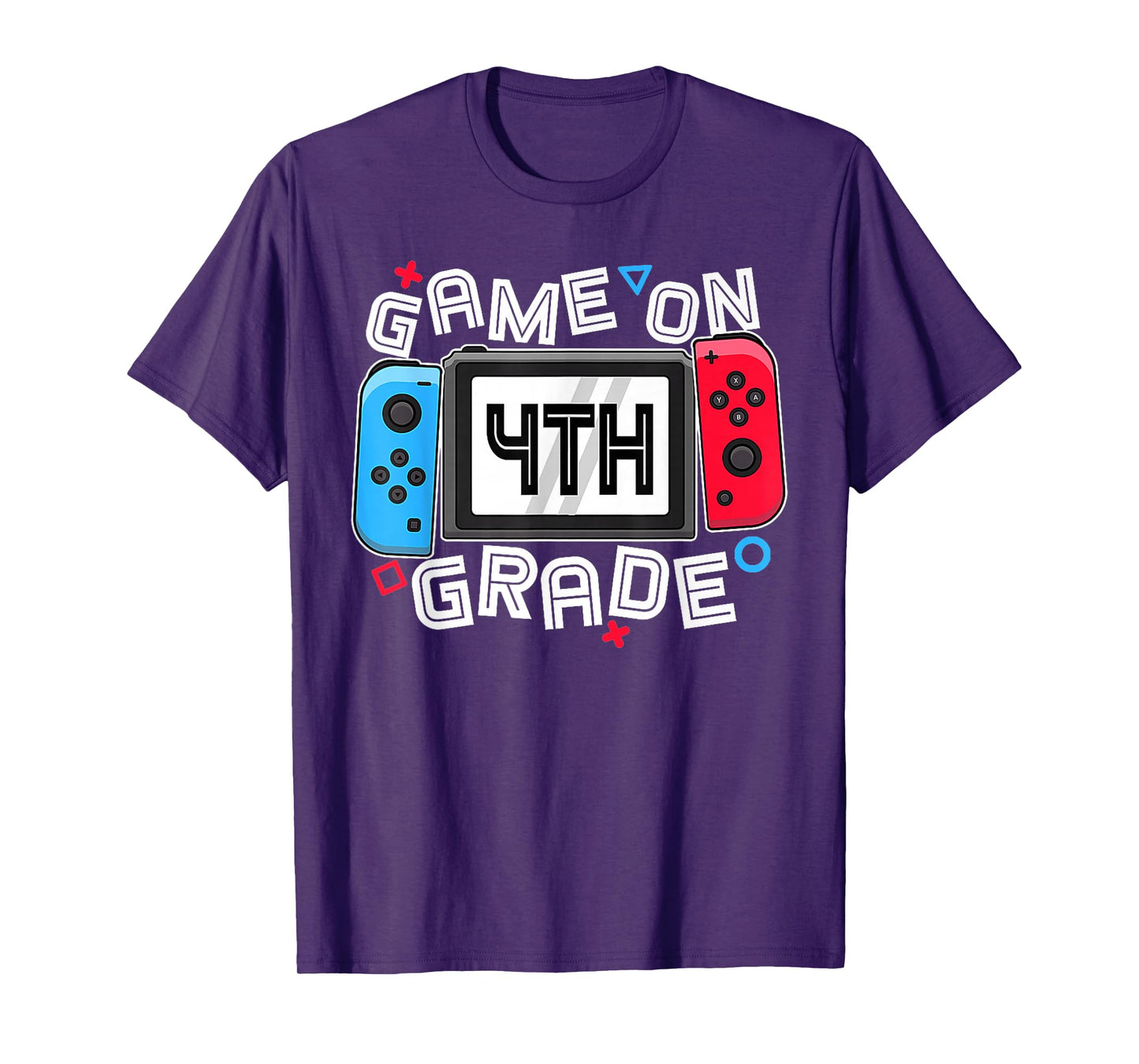 Gamer Back To School Funny Game On 4th Grade Kids Boys T-Shirt