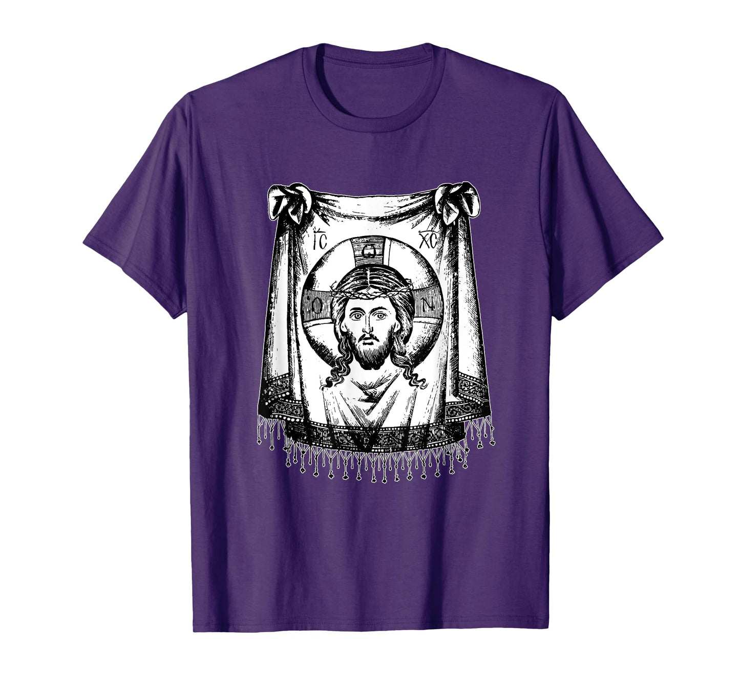 Jesus Christ Face Veronica Cloth Holy Sacred Faith Orthodox T-Shirt