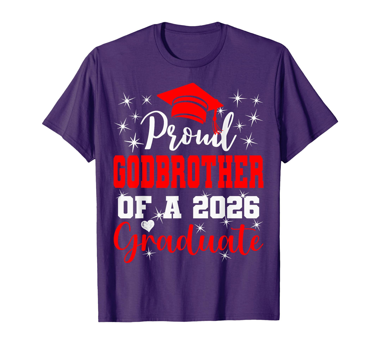 Super Proud Godbrother of 2026 Graduate Graduation Family T-Shirt