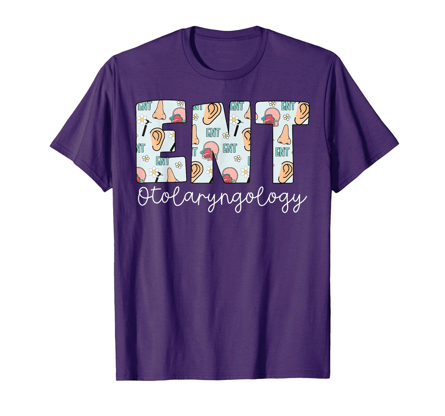 Retro ENT Nurse Otolaryngology Ear Nose Throat Nursing T-Shirt