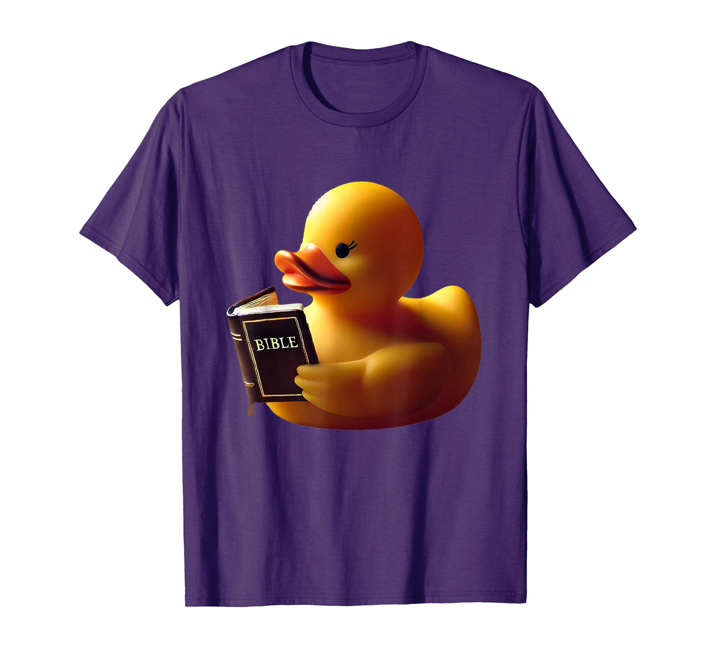 Rubber Duck Reading a Bible Christian Religious Church T-Shirt