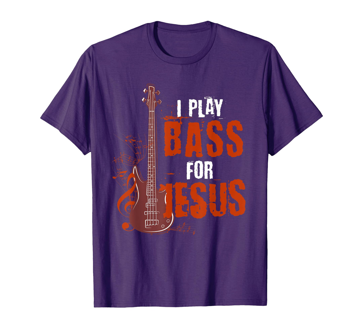 I Play Bass For Jesus Bass Guitarist T-Shirt