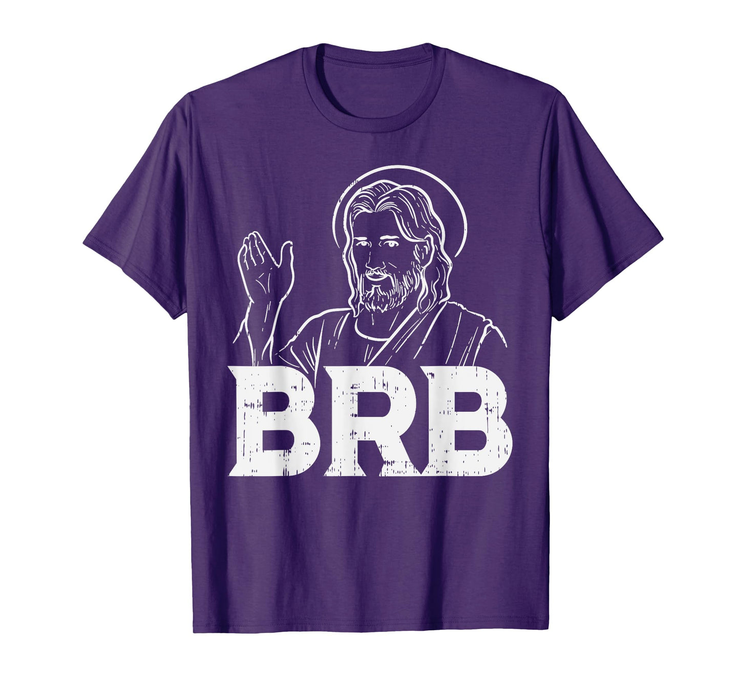 BoredKoalas Jesus Shirts Religious Christian Gift Jesus Brb Funny God Jesus Faith Resurrection T-Shirt