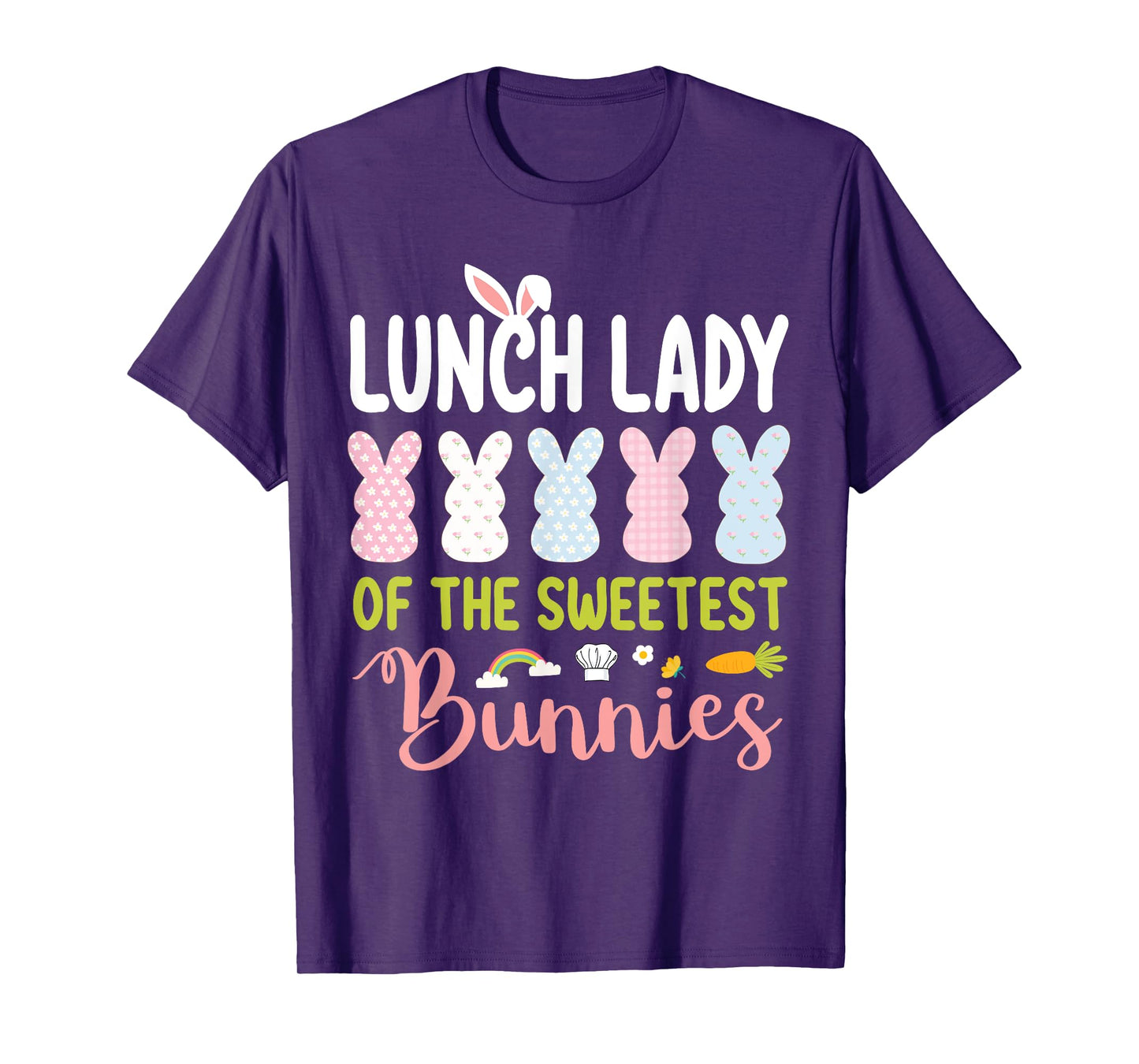 Lunch Lady Of The Sweetest Bunnies Easter Classroom School T-Shirt