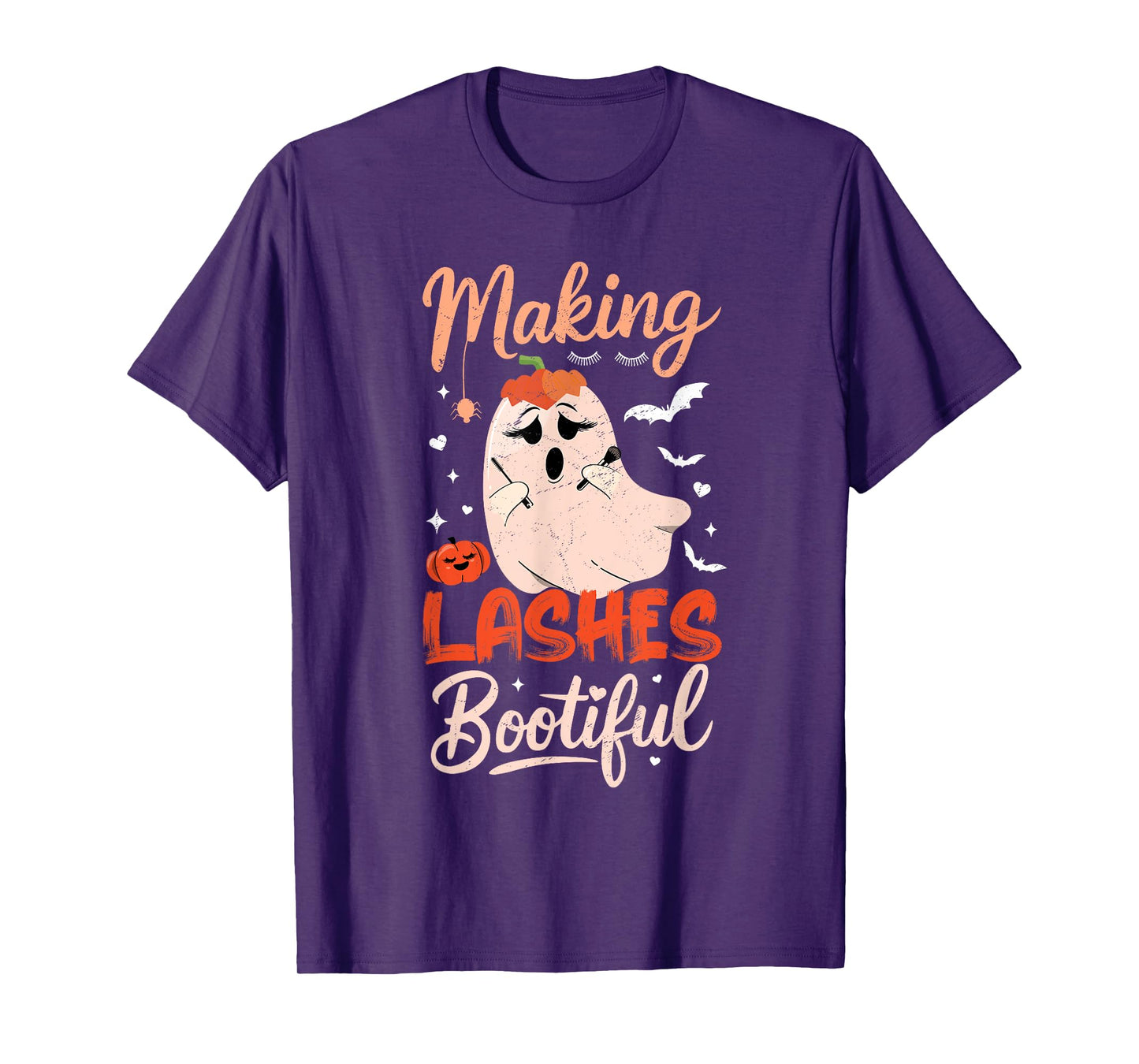 Funny Making Lashes Bootiful Halloween Costume Lash Tech T-Shirt