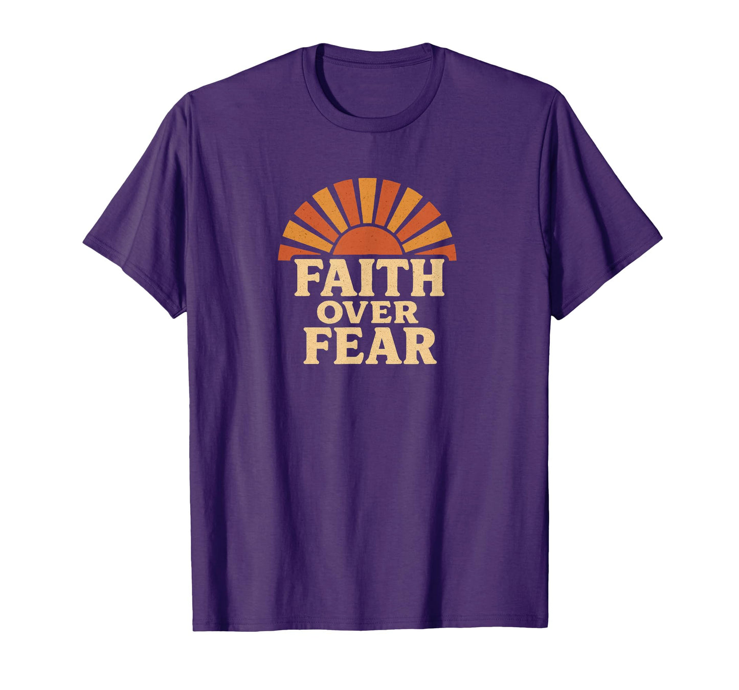 Faith Over Fear Inspirational Bible Verse, Religious T-Shirt