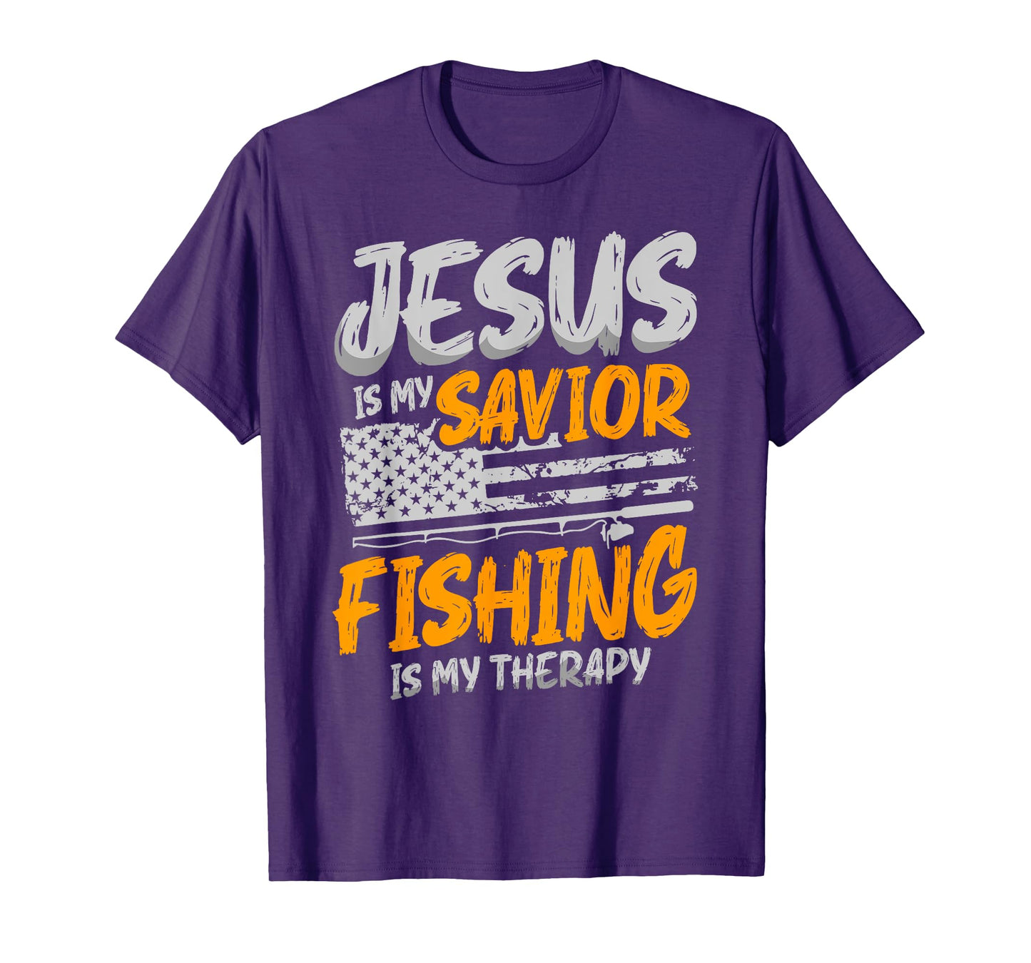 Jesus Is My Savior Fishing is My Therapy for a Fisherman T-Shirt
