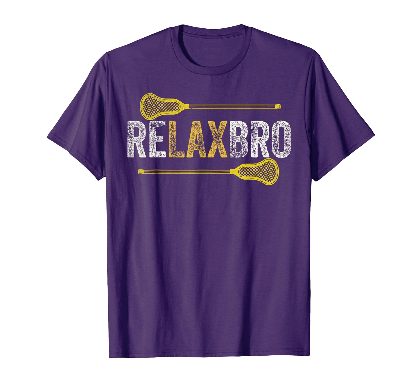 RELAX BRO Funny Lacrosse Player Lax Lover Joke Teen Boys Men T-Shirt