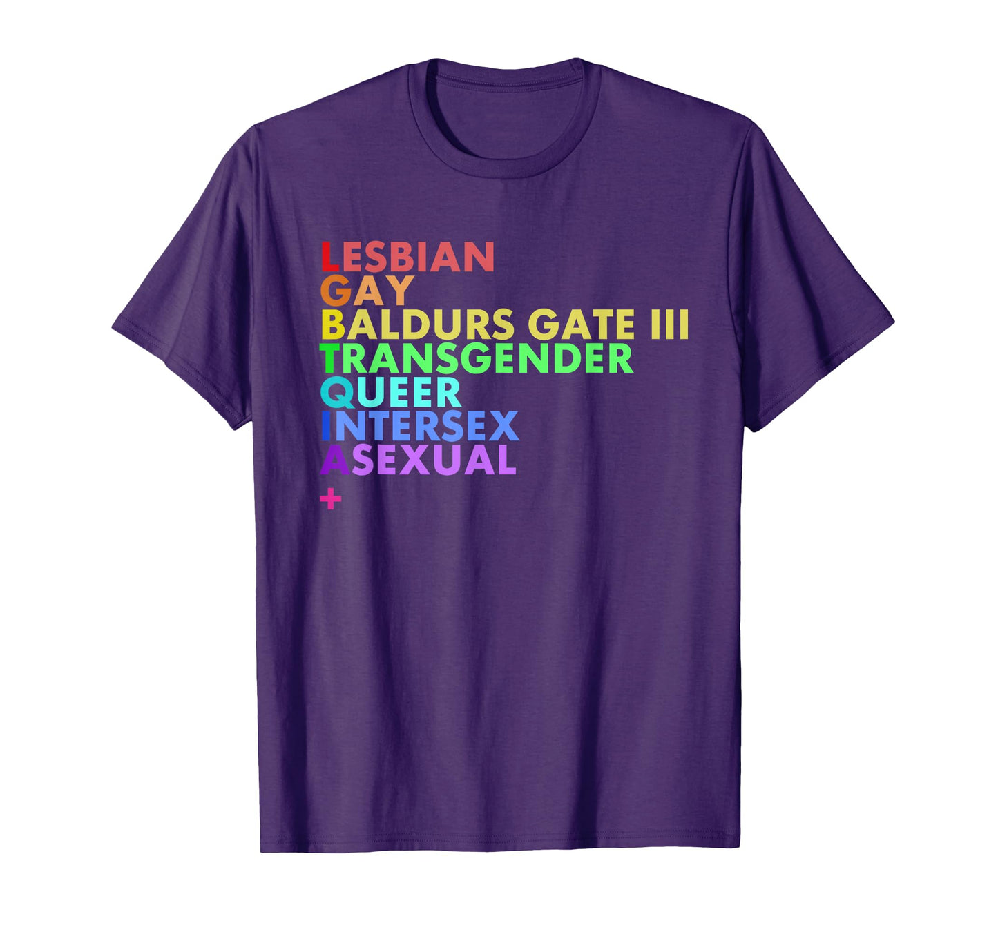 Lesbian Gay Baldurs Gate Iii Transgender Queer Intersex T-Shirt