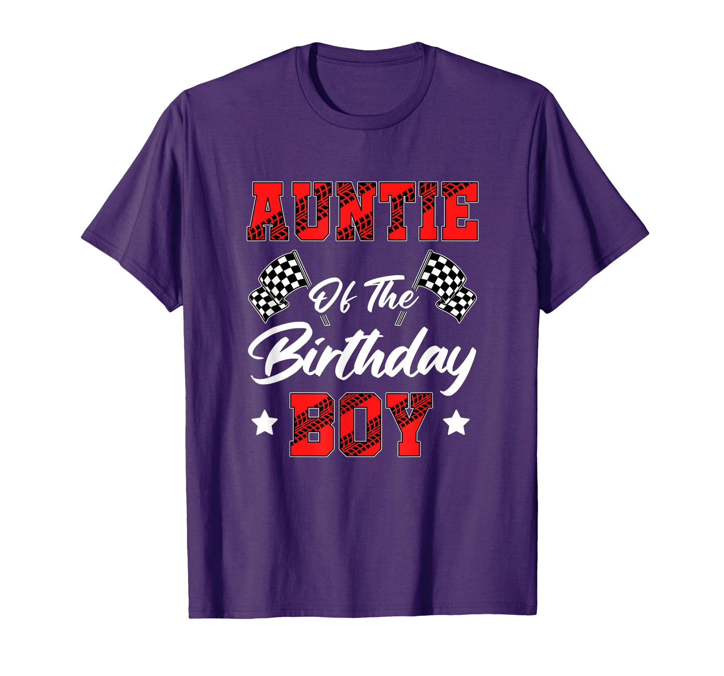Race Car Auntie Of The Birthday Boy Racing Family Pit Crew T-Shirt