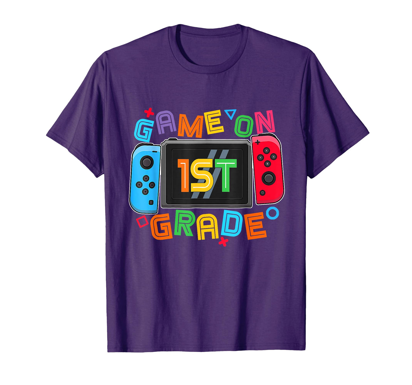Game On 1st Grade Gamer Boys Kids Back To School First Day T-Shirt