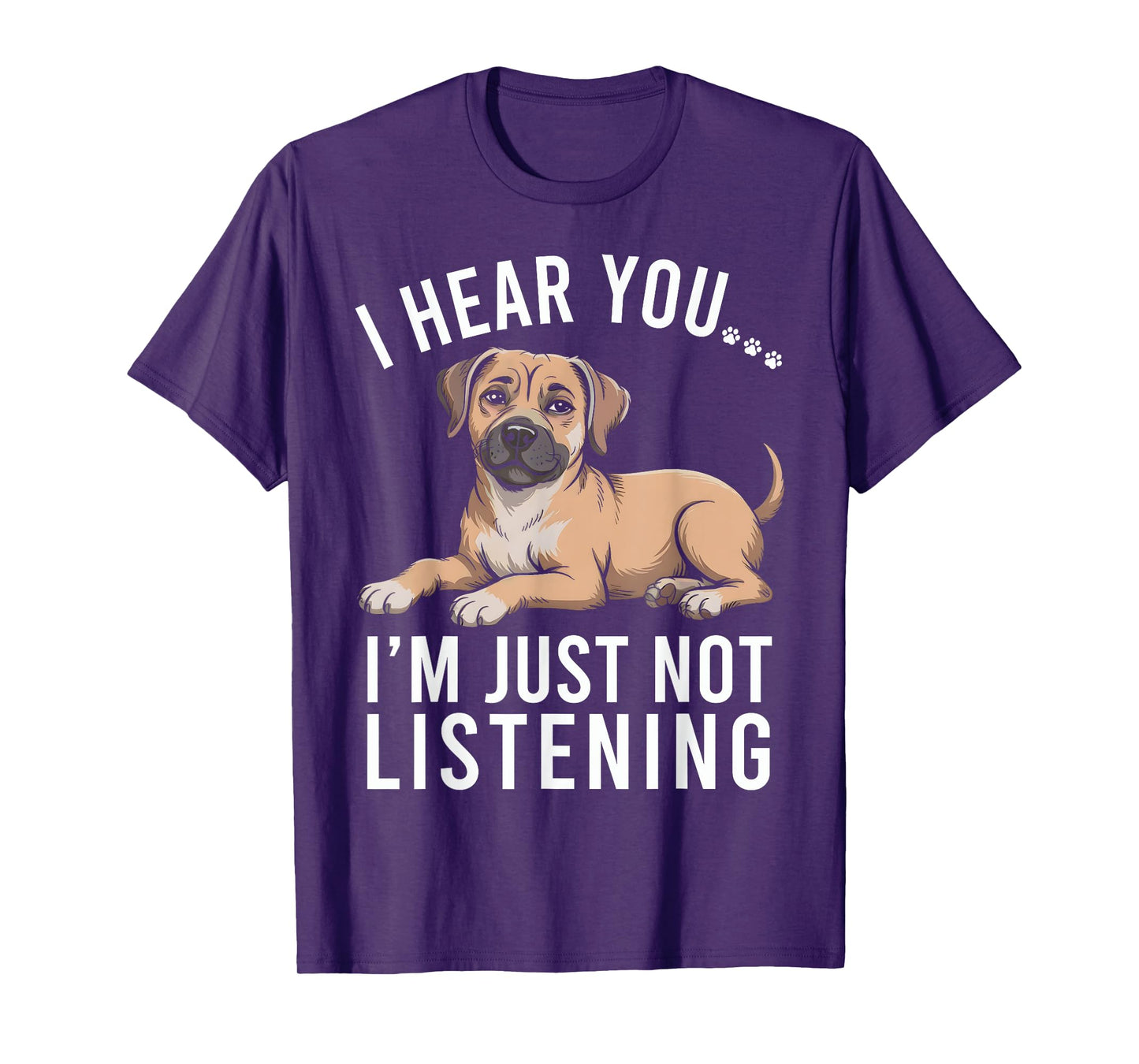 Funny Black Mouth Cur Dog I Hear You I'm Just Not Listening T-Shirt