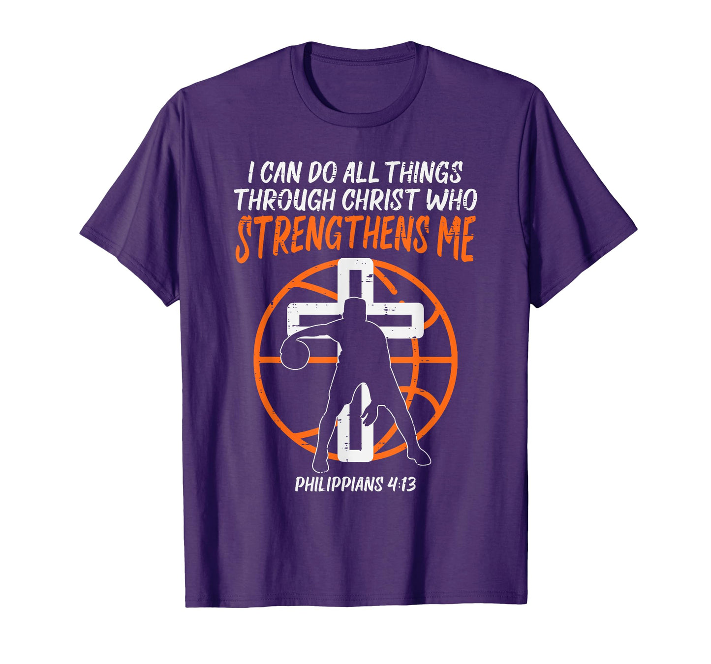 Can Do All Things Basketball Religious Christian Men Women T-Shirt