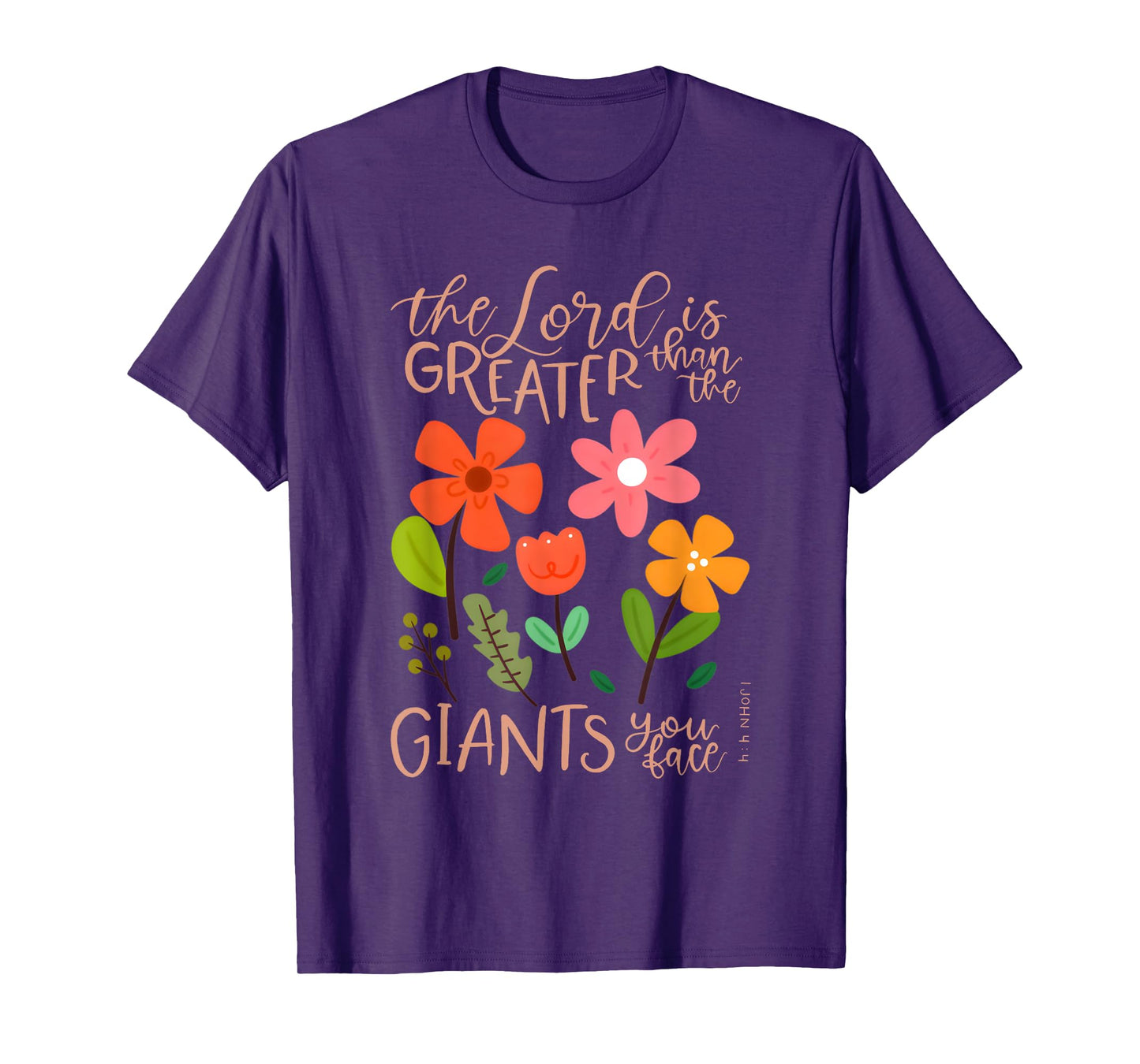 The Lord Greater Christian Quote Inspiring Faith Scripture T-Shirt