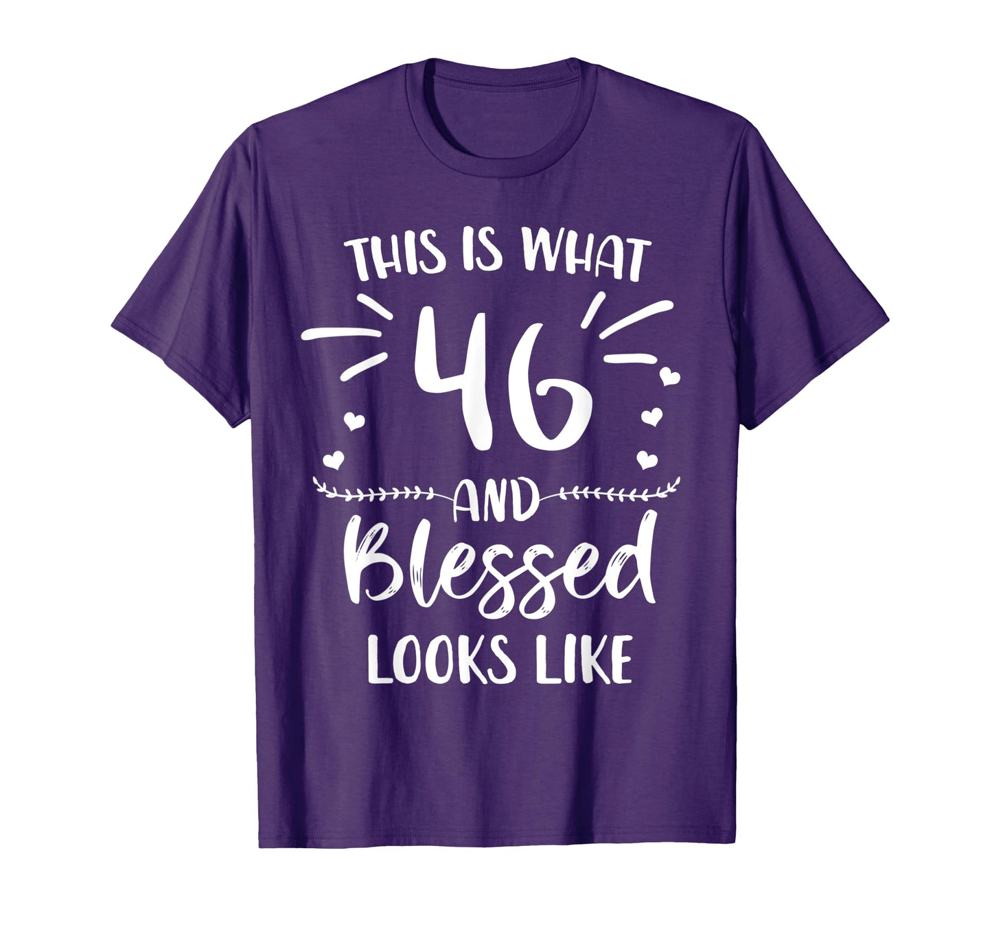 46 and Blessed 46th Birthday Christian Cute Religious T-Shirt