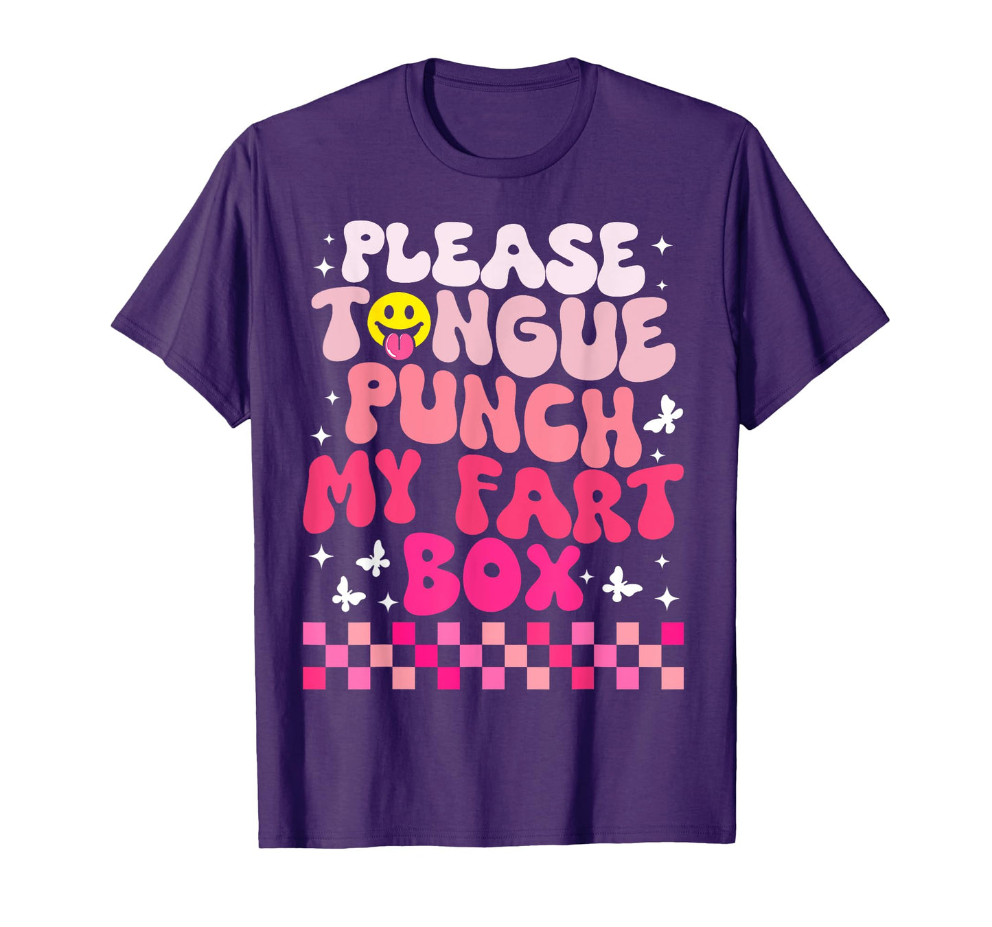 Inappropriate Please Tongue Punch Funny Cringe Men Women T-Shirt