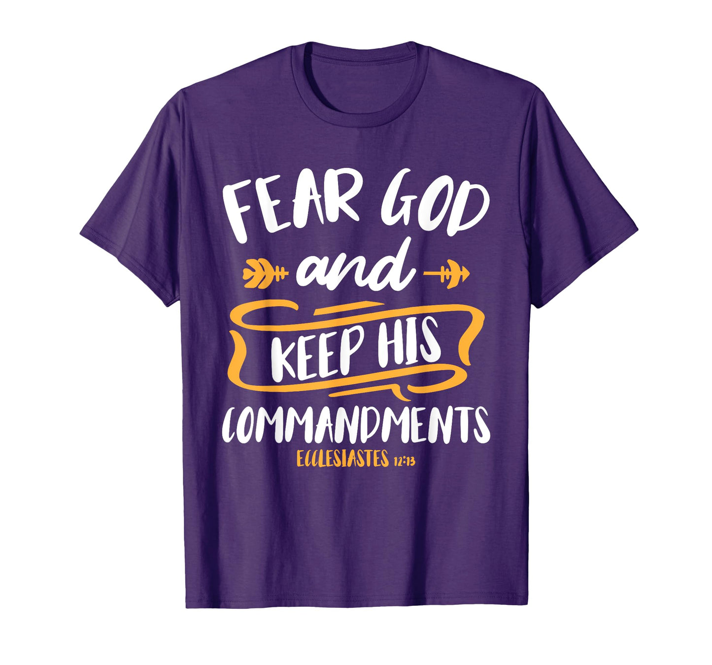 Fear God and Keep His Commandment Bible Verse Jesus T-Shirt