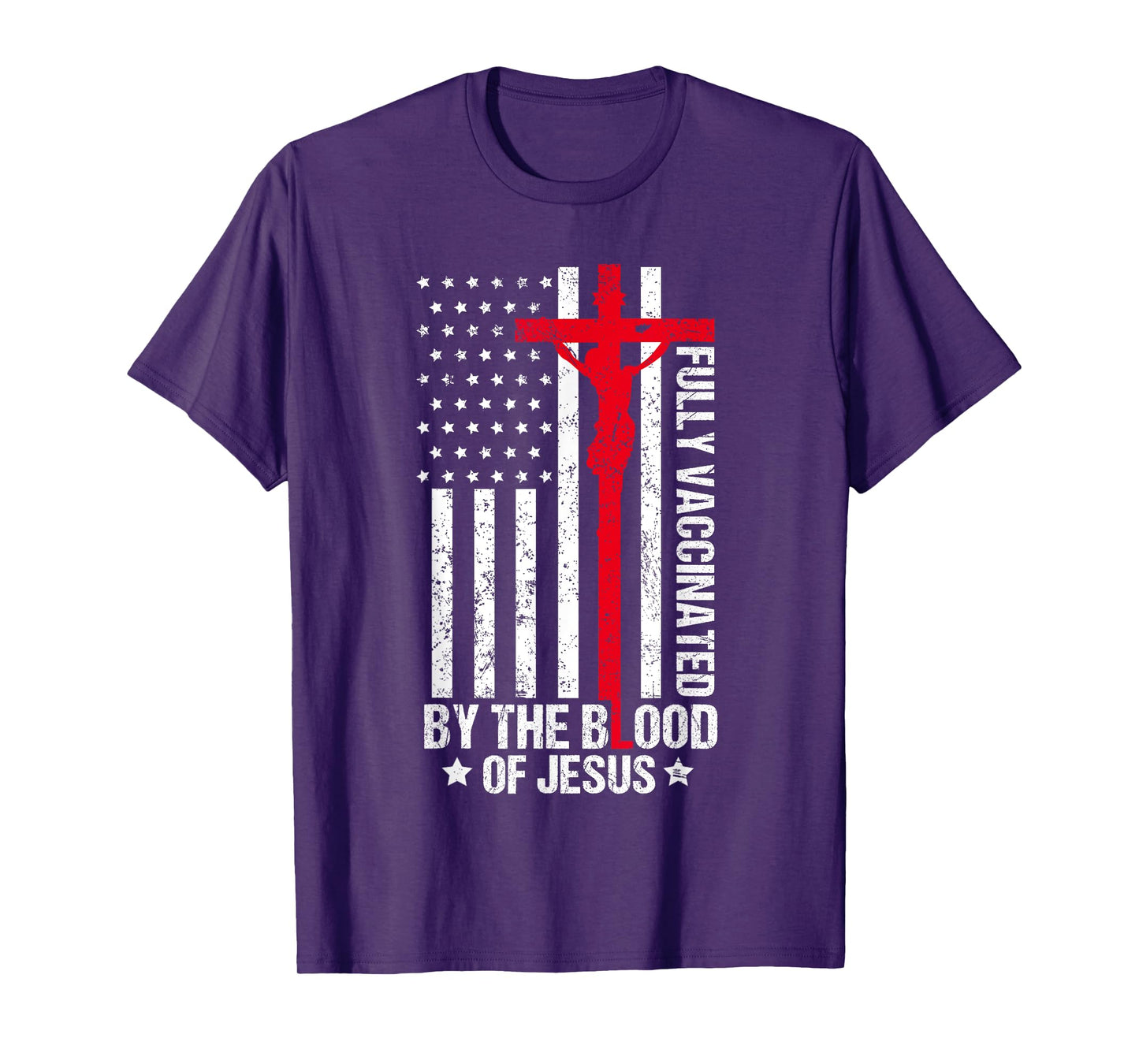 Fully Vaccinated By The Blood Of Jesus Christian Women Men T-Shirt