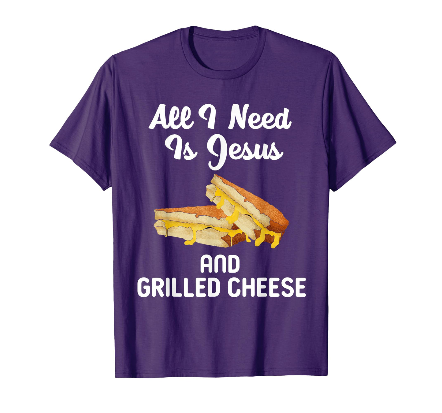 All I Need Is Jesus Grilled Cheese Lover Christian Religion T-Shirt