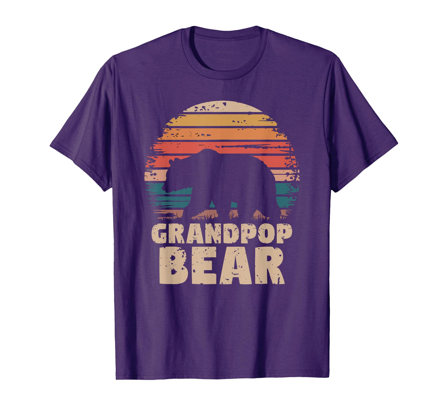 Grandpop Bear Vintage Retro Funny Father's Day T-Shirt
