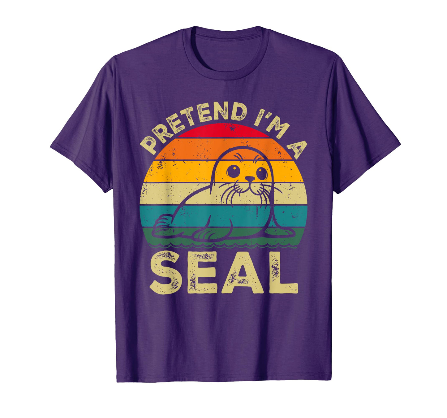 Pretend I'm A Seal Lazy Halloween Costume T-Shirt