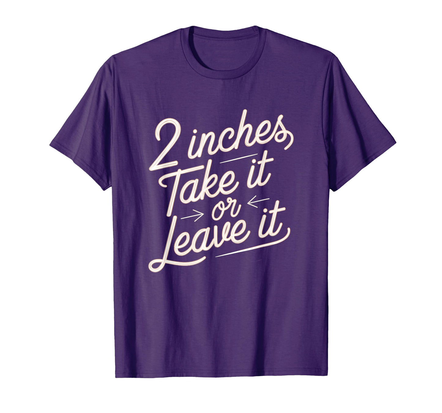 2 Inches Take It Or Leave It Shirt Sarcastic Adult Humor T-Shirt