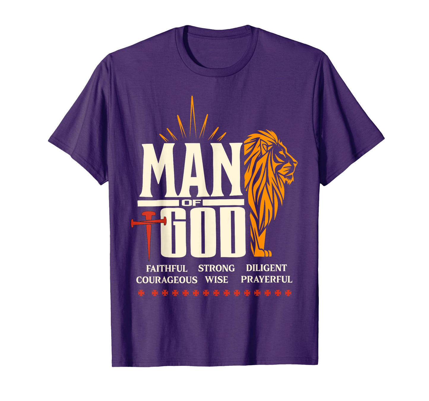 Man of God Lion Christian T-Shirt