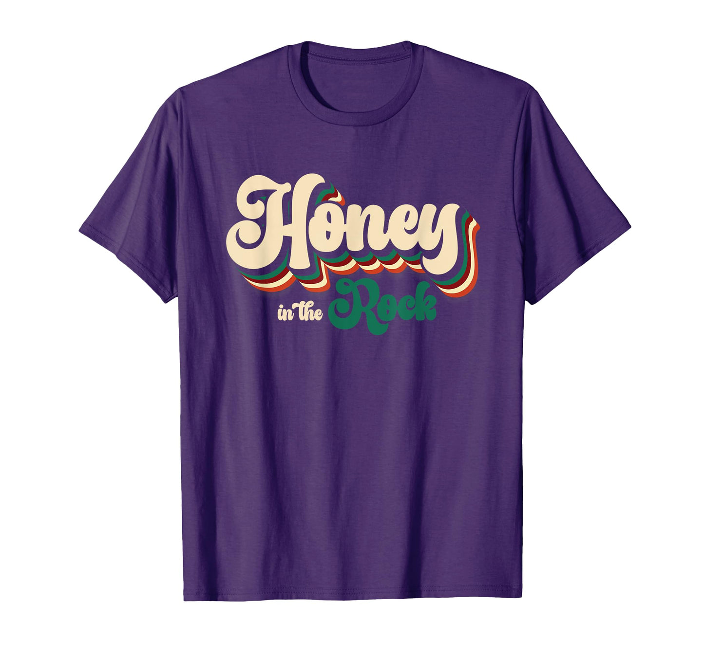 Honey In The a Rock Christian Faith Vintage Jesus Religion T-Shirt